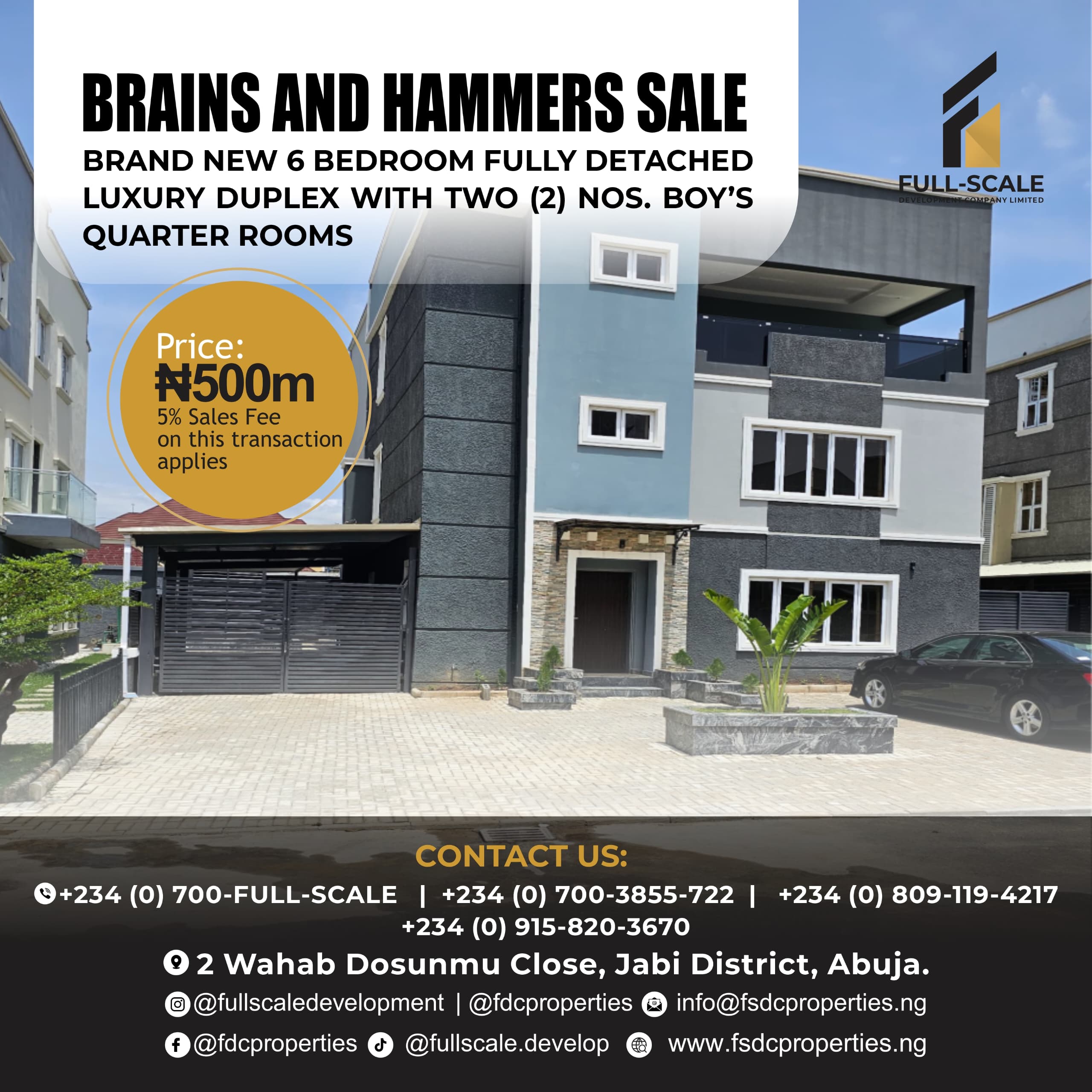 Brains and Hammers Six Bed Duplex